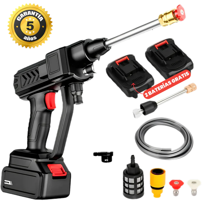 PROMOCION 50% - HIDROLAVADORA WATERJET PRO - 1 BATERIA + 7 ITENS DE REGALLO