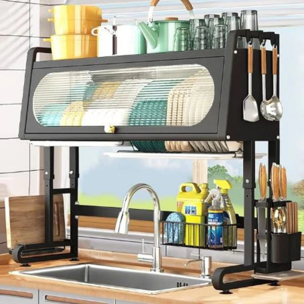 OFERTA 50%OFF - ORGANIZADOR CON TAPA ESCURRIDOR PLATOS