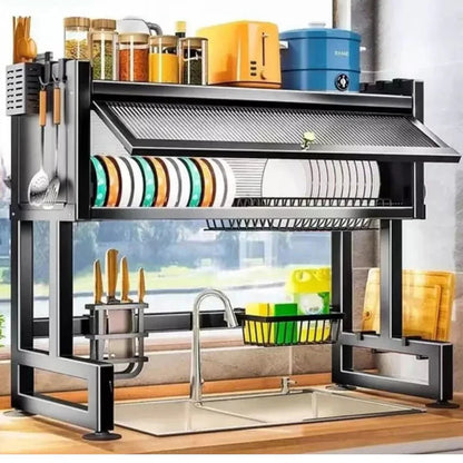 OFERTA 50%OFF - ORGANIZADOR CON TAPA ESCURRIDOR PLATOS