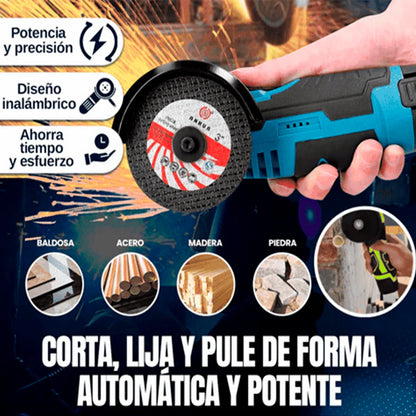 OFERTA 50%OFF - PULIDORA RADIAL INALAMBRICA - 2 BATERIAS + 9 ITENS DE REGALO